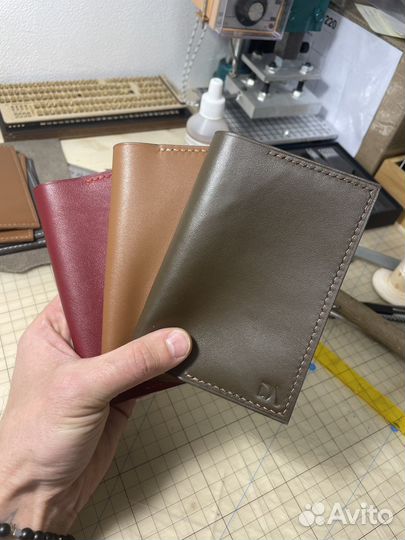 Обложка для паспорта, премиальная кожа