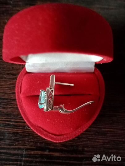 Серебро серьги, кольцо СССР