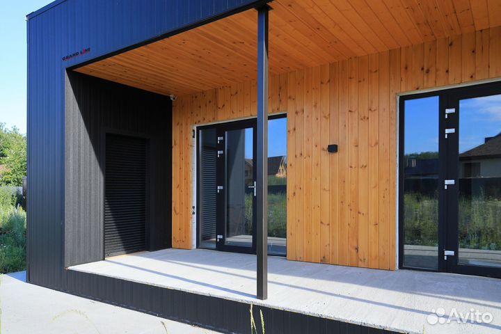 Вертикаль 0,2 prof 0,5 Rooftop Бархат с пленкой RAL 9005 черный