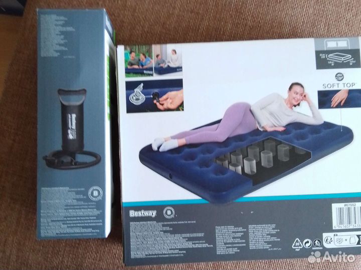 Матрас надувной, насос