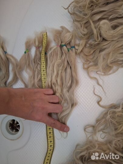 Локоны ангорской козы для кукольных волос