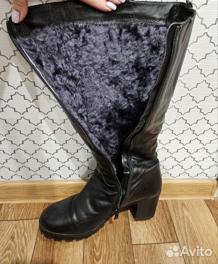 Сапоги женские зимние натуральная кожа
