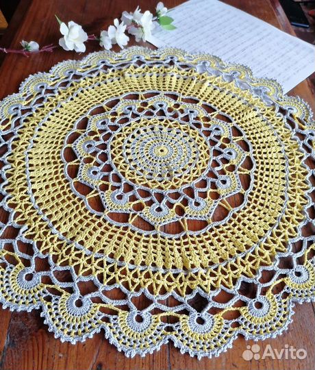 Салфетка крючком