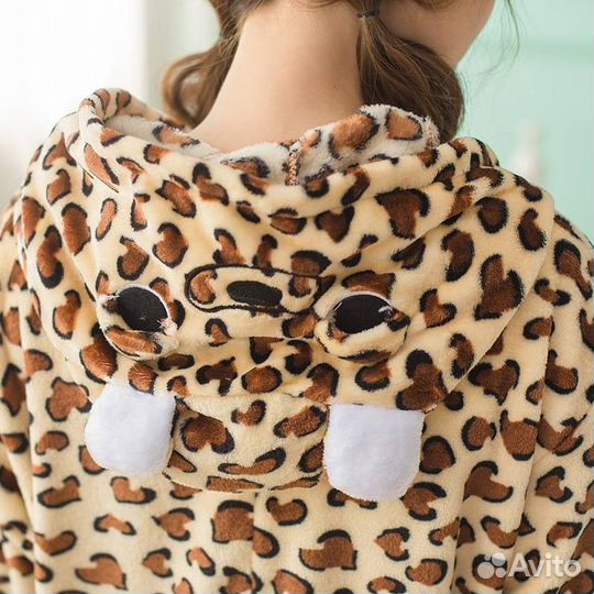 Пижама кигуруми леопард
