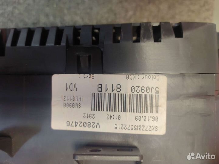 Щиток приборов для Skoda Fabia 07-14