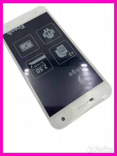 Дисплей LCD + Тачскрин TP Jinga Fresh 4G Белый