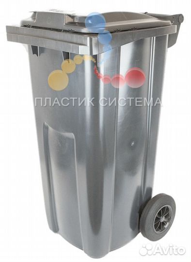 Мусорный контейнер 120 л с крышкой