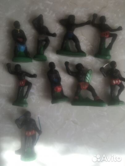 Африканские солдатики фигурки гдр 80 х