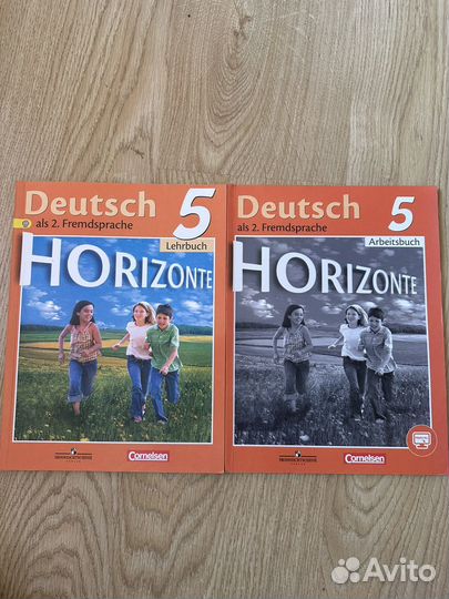 Учебник и рабочая тетрять, немецкий язык, 5 класс