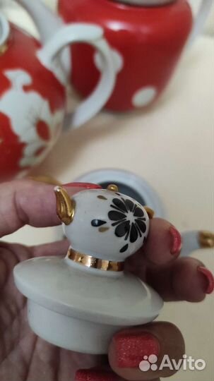 Чайник лфз фарфоровый Русский сувенир СССР