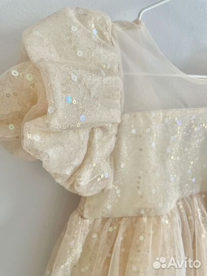 Платье новогоднее на утренник для девочки 98 110