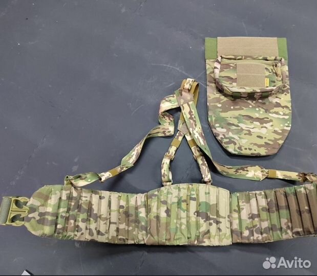 Боевой тактический пояс широкий с баллистикой