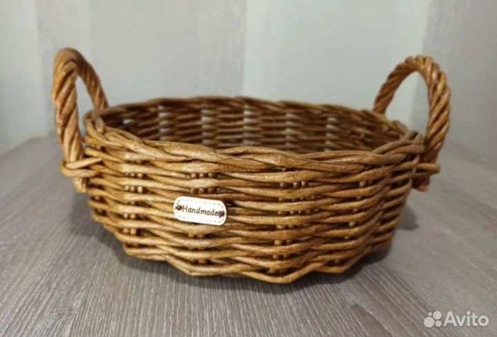 Кашпо плетеное из эко ротанга любого размера