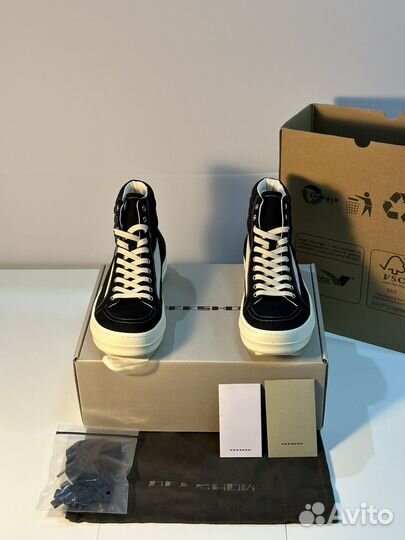 Rick Owens Vans High Black 9.5US