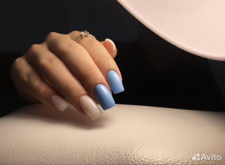 Гель лак(1 час 10 мин) наращивание(1час 30мин)