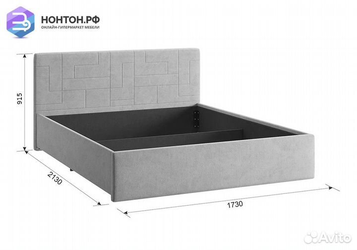 Кровать Лора 2 1.6 м какао