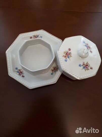 Масленка фарфор винтаж