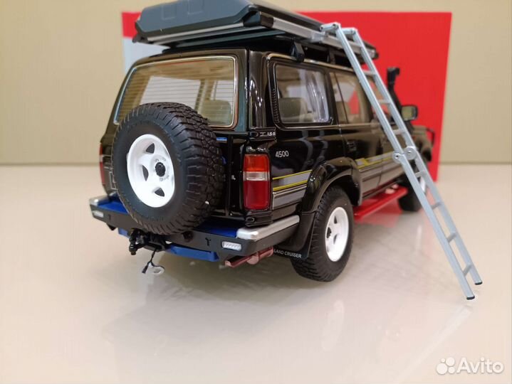 Toyota Land Cruiser 80 рест.(95-97г) Черный 1:18