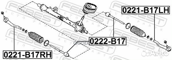 Тяга рулевая nissan sentra RUS make/tiida RUS M