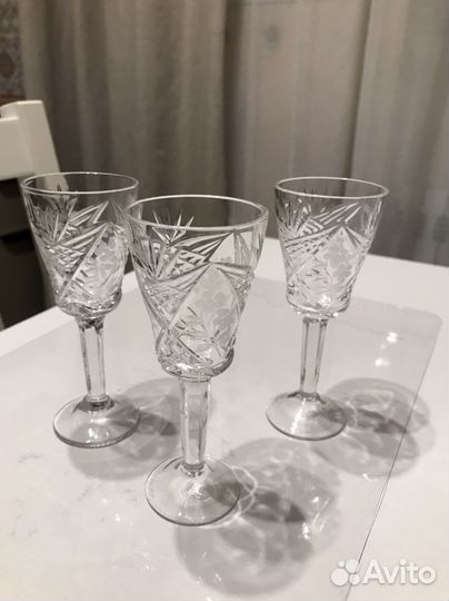 Рюмки хрусталь на ножке СССР