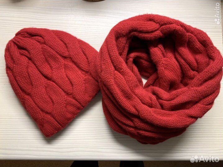 Комплект шапка и снуд женские