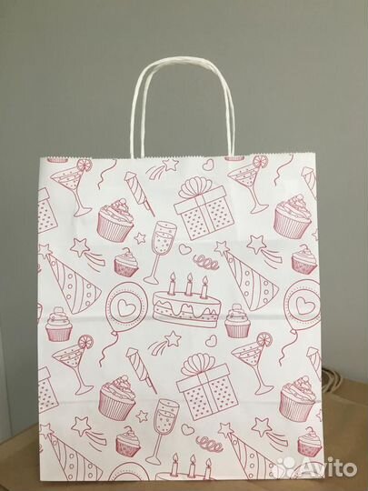 Бумажные пакеты крафт с прямоугольным дном