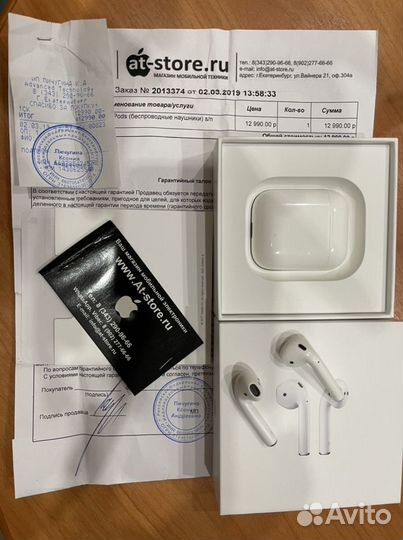 Наушники apple Airpods 1 оригинал