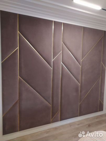 Мягкие стеновые панели с профилем