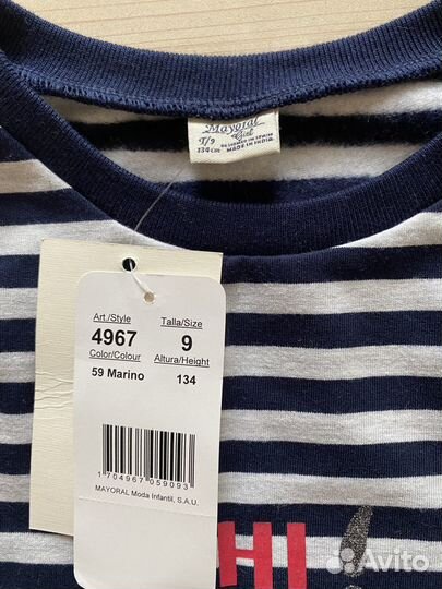 Платье для девочки новое 134