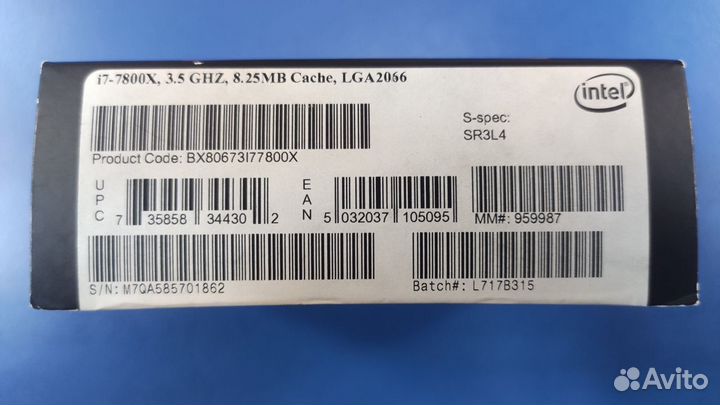 Процессор i7-7800X