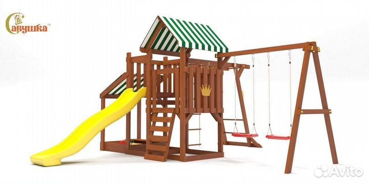 Игровой комплекс Савушка TooSun 4 Plus с песочнице