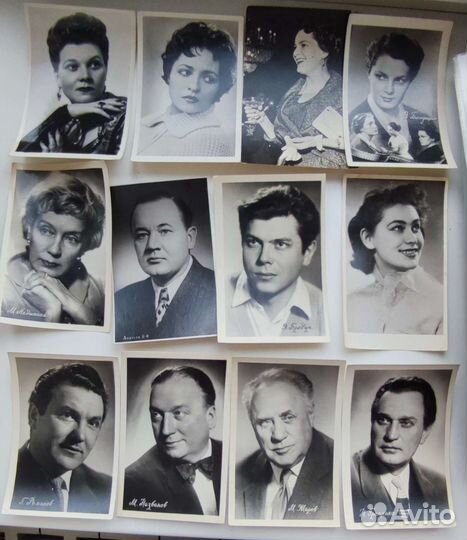 Фото открытки актёров