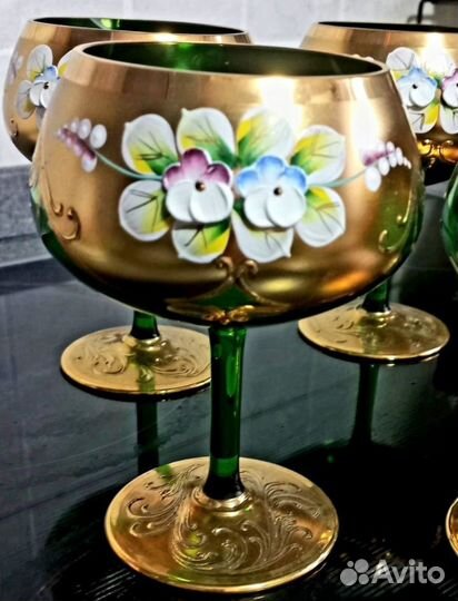 Фужеры Богемское стекло