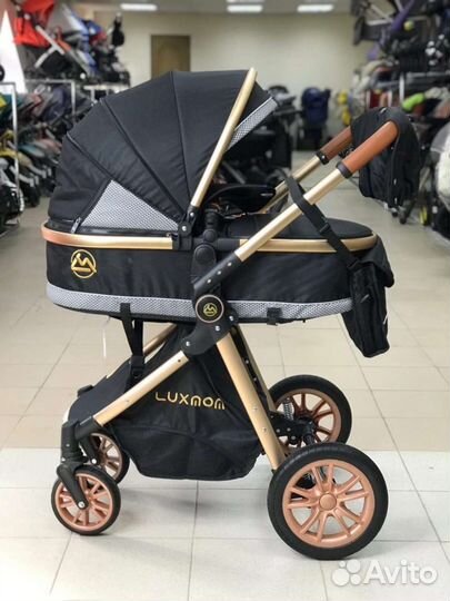 Коляска 3в1 новая трансформер (черная)