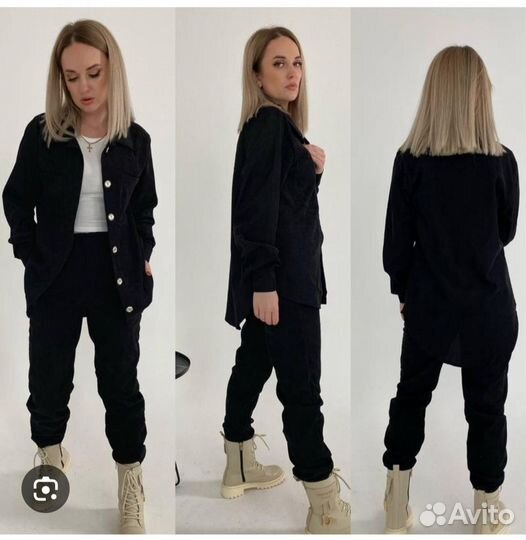Новый костюм микровельвет 44