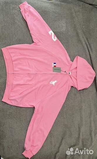 Зип худи balenciaga Polo pink zip hoodie
