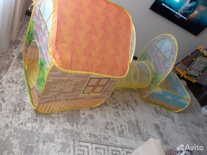 Детская игровая палатка с тоннелем