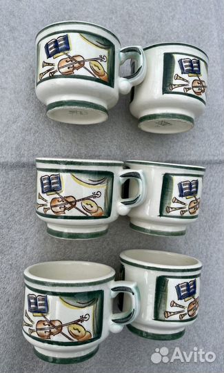 Набор кофейных чашек зик, Музыка