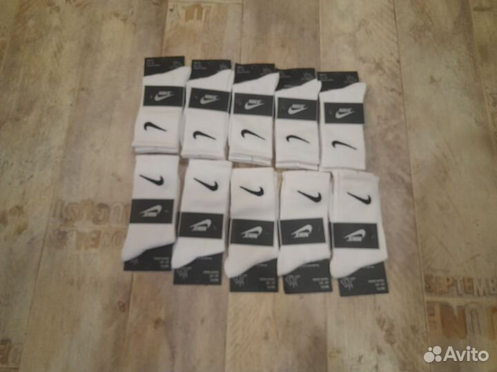 Носки Nike белые Унисекс