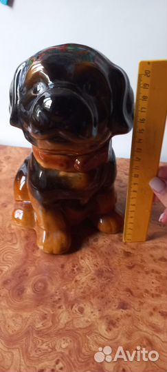 Копилка собака большая, керамика