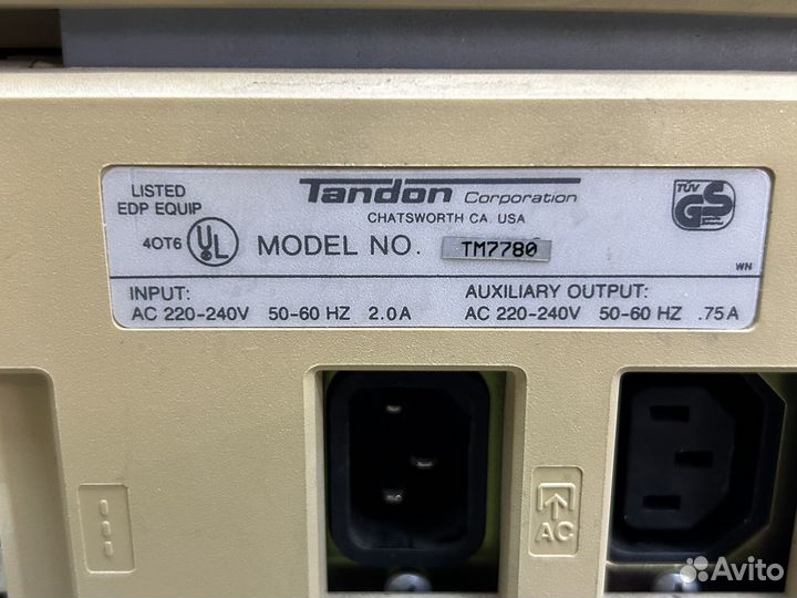 Компьютер tandon 286 PAC286