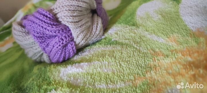 Повязка на голову для девочки вязаная