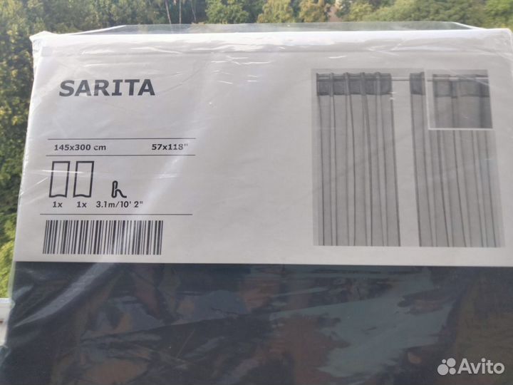 Шторы тюль легкие гардины органза Sarita IKEA