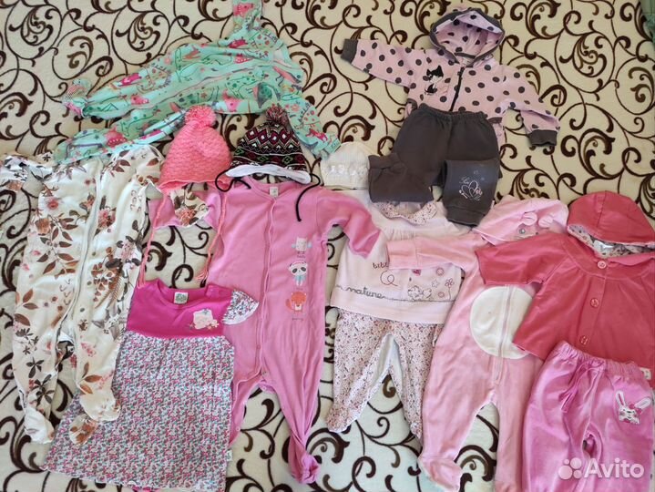 Вещи на девочку с рождения и до 1 года