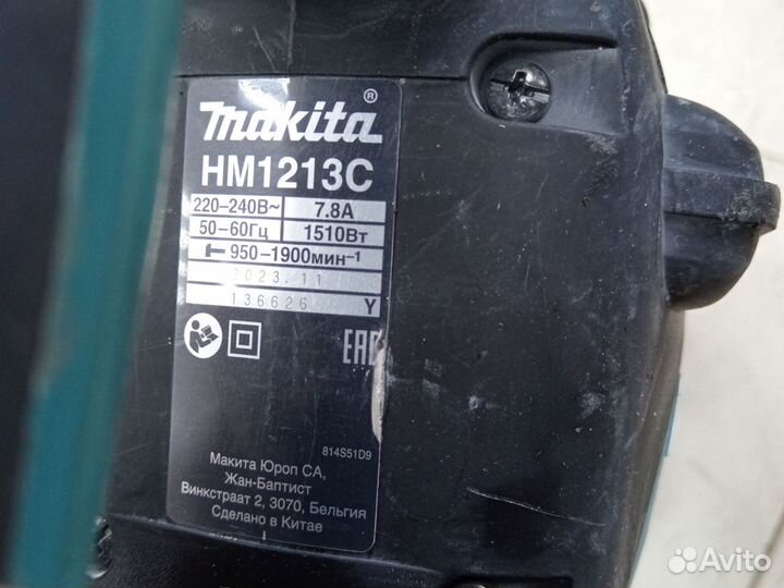 Отбойный молоток makita hm1213c