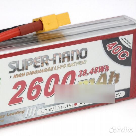 Аккумулятор LiPo 4S 2600mAh 40C (NXE) 14.8В