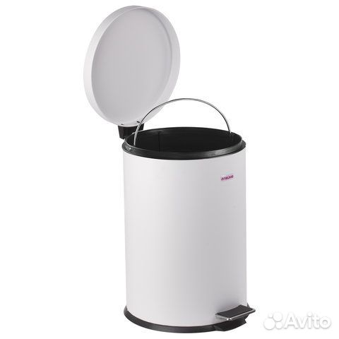 Ведро-контейнер для мусора (урна) с педалью лайма