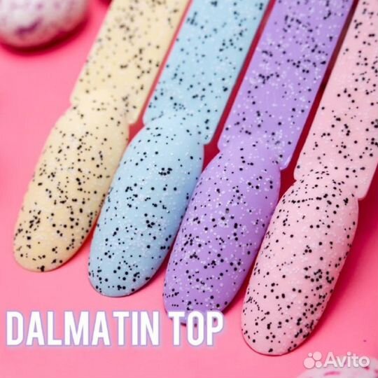 Hit Gel, Матовый топ для гель-лака Dalmatian 9мл