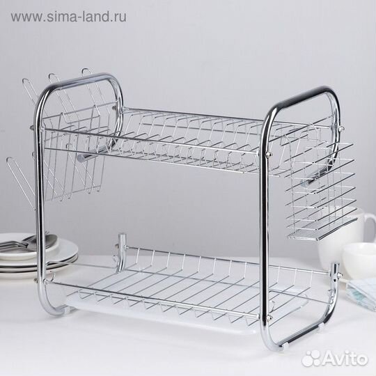 Сушилка для посуды Доляна «Стойка», Р-образная, 40