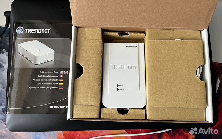 Принт-сервер trendnet TE100-mp1un